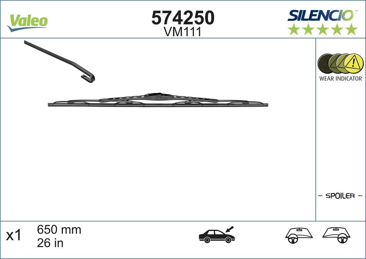 valytuvo gumelė - 574250 VALEO
